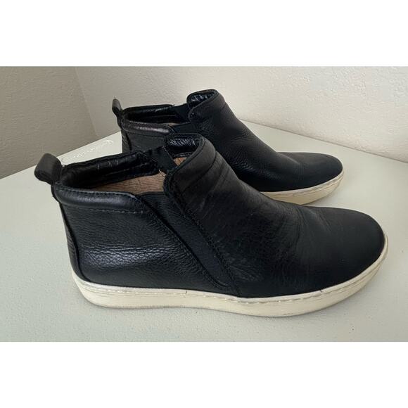 Sofft Black Leather Ankle Boot Somer Chelsea Sneakers Size 11 - Picture 2 of 10